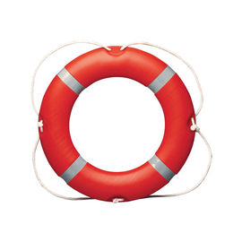 Δαχτυλίδι Lifesaver νερού κόκκινου χρώματος, δαχτυλίδι διάσωσης αφρού πολυουρεθάνιου με το σχοινί