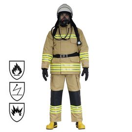 Υλικό κοστούμι πυροσβεστών Nomex, αδιάβροχο αλεξίπυρο κοστούμι χρώματος ναυτικού