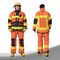 Πορτοκαλί χρώματος πυρίμαχο κοστούμι διάρκειας πυροσβεστών ομοιόμορφο, υψηλό